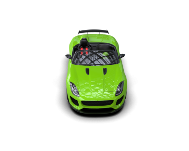 modern spor araba siyah arka planda izole