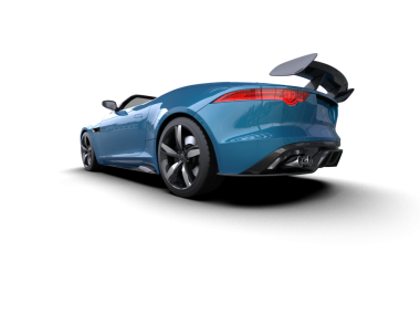 Araba modern koyu mavi arka ışık