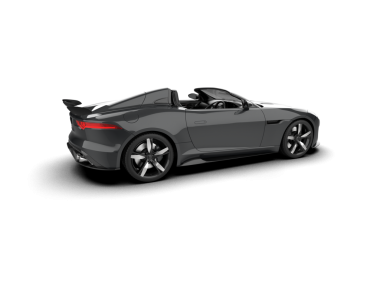 modern araba beyaz arkaplanda izole edildi