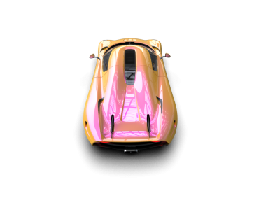 Siyah arkaplanda siyah çizgileri olan yansıtıcı, jenerik bir arabanın 3 boyutlu çizimi