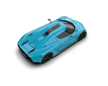 Stüdyo arka planında daha az genel bir konsept otomobilin 3 boyutlu çizimi