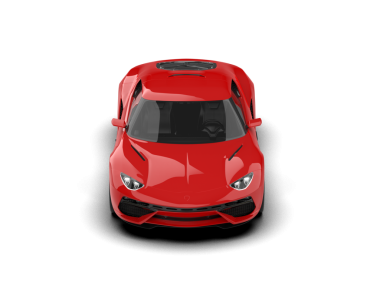 Kırmızı araba beyaz arka planda izole edilmiş. 3 boyutlu illüstrasyon. 3d oluşturma