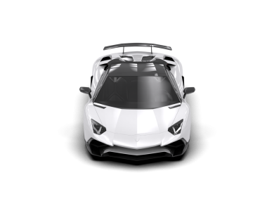 Modern araba arka planda izole edilmiş. 3d oluşturma