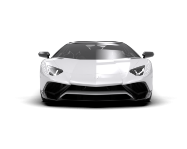 Beyaz arka planda izole edilmiş modern lüks araba. 3d oluşturma