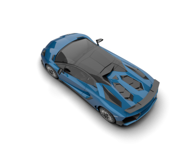 Beyaz arka planda modern bir araba. 3d oluşturma