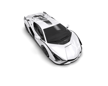 beyaz modern süper araba