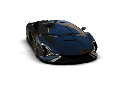 Fütürist araba. Araba arka planda izole. 3d oluşturma