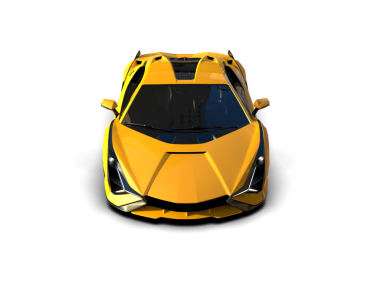 Beyaz arka planda izole edilmiş altın renkli lüks araba. 3 Boyutlu Hazırlama