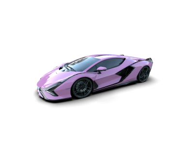 Pembe spor yarış arabası