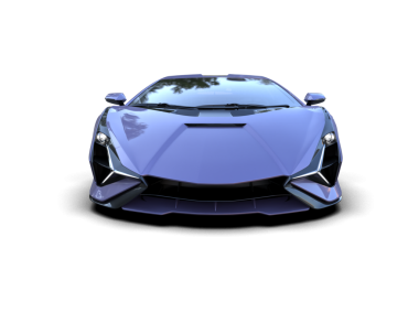 Stüdyo ortamında daha az genel bir konsept arabanın 3 boyutlu çizimi