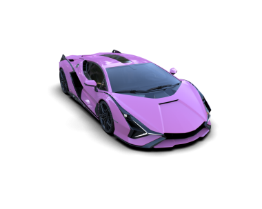 Pembe lüks spor araba. 3 Boyutlu Hazırlama