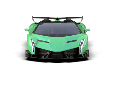 yeşil modern spor araba siyah arka planda izole.