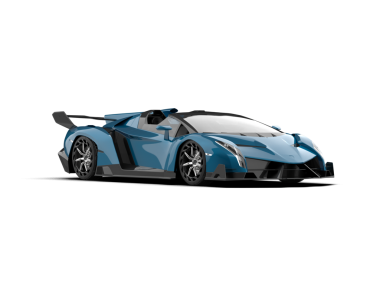 Modern süper spor araba - yan görüş. 3d illüstrasyon