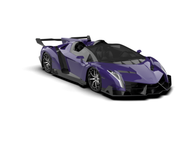 Modern bir arabanın 3 boyutlu görüntüsü