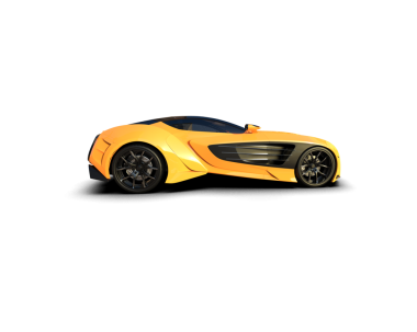 Daha az genel bir konsept arabanın 3 boyutlu çizimi