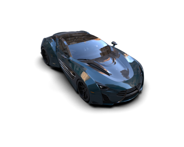 Modern spor araba. 3d oluşturma