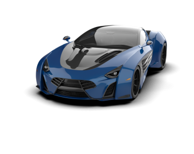 Beyaz arka planda modern süper araba. yüksek kaliteli resimleme