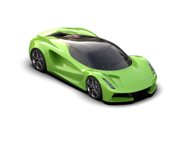 yeşil modern spor araba - arka plan