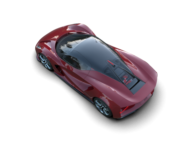 Daha az genel bir konsept arabanın 3 boyutlu çizimi