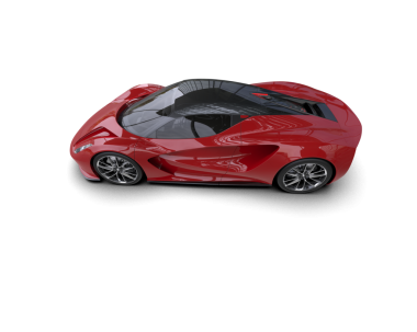 kırmızı modern süper araba - 3D görüntüleme