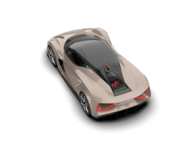 Modern araba beyaz arka planda izole edilmiş. 3d illüstrasyon