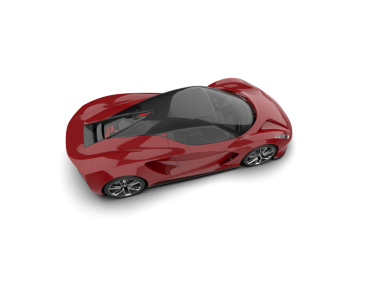 Gerçekçi bir araba. 3d oluşturma