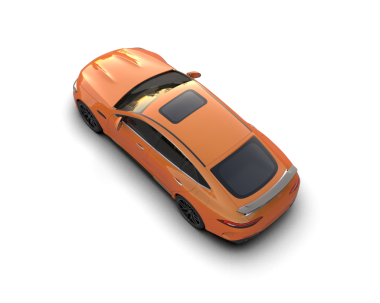 Siyah arkaplandaki araba, 3D görüntüleme