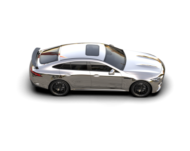 Gri arka planda modern araba