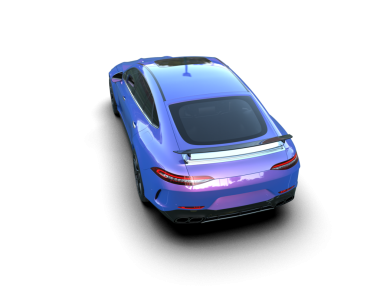 Siyah arkaplandaki araba, 3D görüntüleme