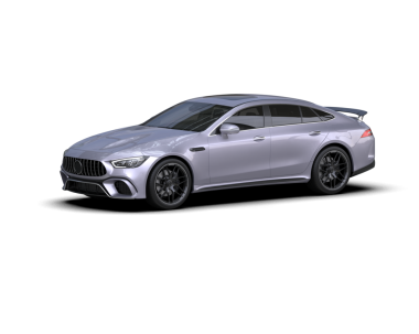 Karanlık bir arka planda gerçekçi bir araba. 3d oluşturma