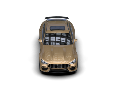 modern araba siyah arkaplanda izole edildi. 3 boyutlu görüntüleme