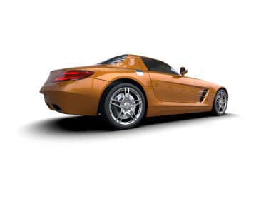 Modern araba. 3d oluşturma