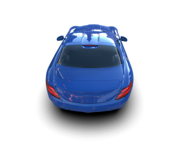 Şeffaf arkaplanda spor araba    