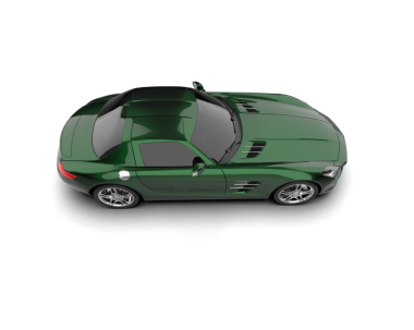 modern yeşil araba beyaz arkaplanda izole