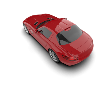 3 boyutlu bir araba.