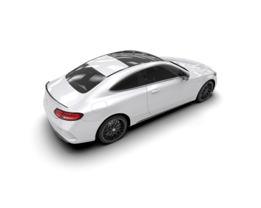 Modern araba beyazda izole edilmiş. 3d oluşturma.