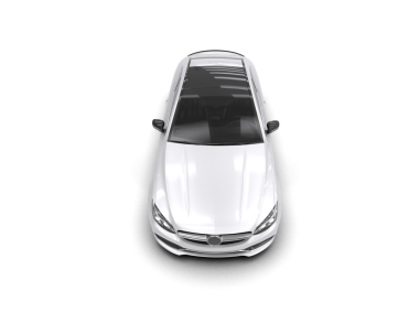 araba siyah bir arkaplanda izole edildi. 3 boyutlu görüntüleme - 3 boyutlu