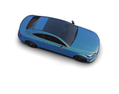 Modern araba izole edilmiş. 3 Boyutlu Hazırlama