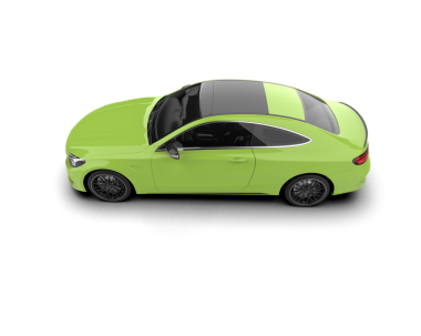 modern yeşil araba izole