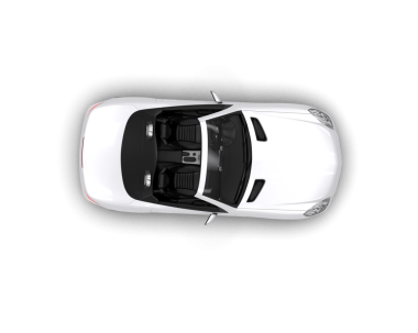 Beyaz arka planda siyah beyaz modern araba. 3d oluşturma