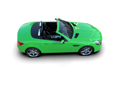 beyaz arka planda modern araba