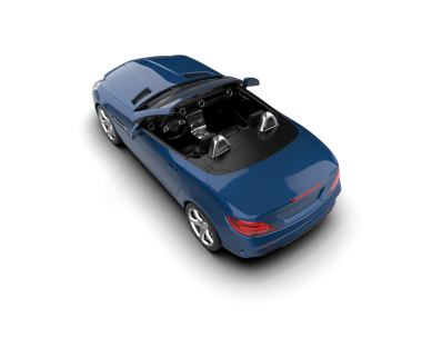 Modern lüks araba siyah arka planda izole edilmiş. 3 Boyutlu Hazırlama.