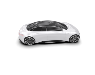 modern beyaz araba beyaz üzerine izole