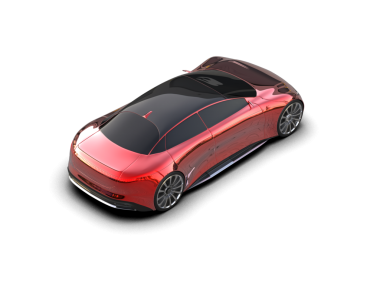 3 boyutlu görüntüleme. - Araba. beyaz arkaplanda izole