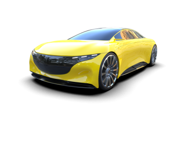 Gerçekçi bir araba. 3D görüntüleme. 3d illüstrasyon