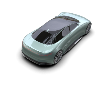 Araba arka planda izole. 3d oluşturma