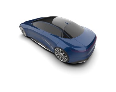 Beyaz arkaplandaki araba.