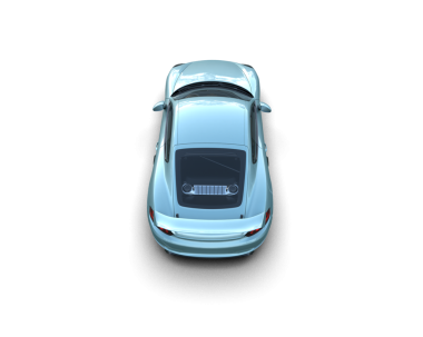 Siyah arkaplanda 3 boyutlu çizim arabası