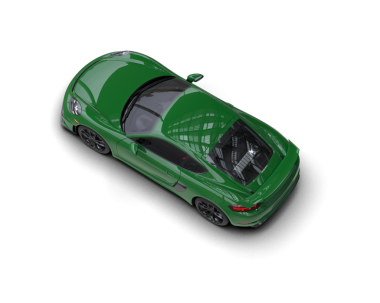 Bir spor arabanın 3 boyutlu canlandırması