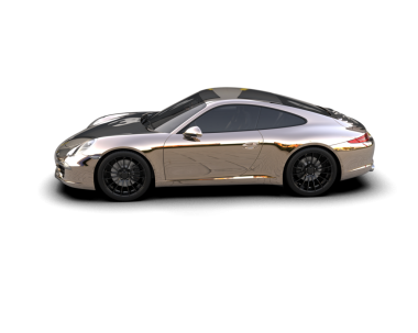 Stüdyo ortamında daha az genel bir konsept arabanın 3 boyutlu çizimi